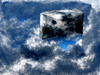 A cube of sky floating a void of dreams.png